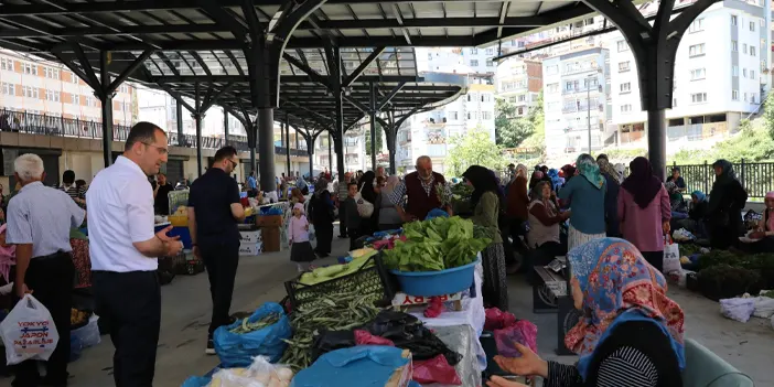 Akçaabat'ta kadınlar pazarı hizmete açıldı